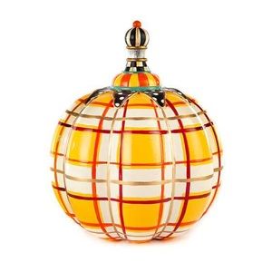 New …. Mackenzie Childs Plaid Pumpkin.